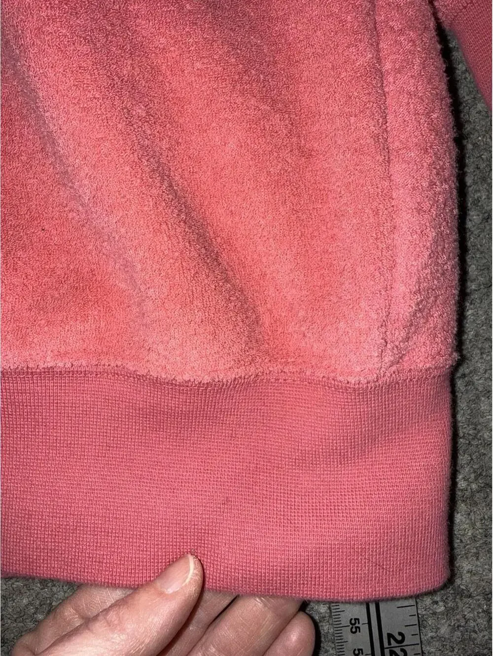 Nike Essentials womens Plush Fleece Hoodie sz M Center logo Pink Sweatshirt
